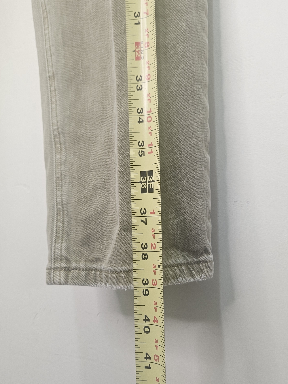Pilcro The Wanderer Olive Distressed Boho Patchwork Pants sz28 - Picture 7 of 8